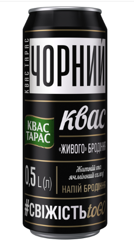 Квас Тарас Чорний 0.5 л з/б